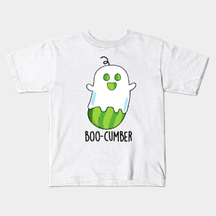 Boo-cumber Funny Ghost Cucumber Pun Kids T-Shirt